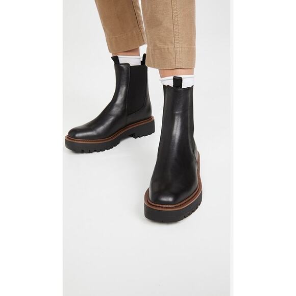 Sam Edelman Shoes - Sam Edelman Laguna Waterproof Lug Sole Chelsea Boot -Size 10 Black Leather